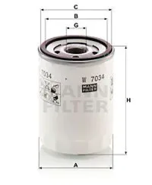 Filtr oleju FORD None MANN-FILTER
