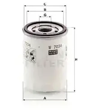 Filtr oleju FORD None MANN-FILTER
