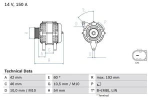 DRIVe / VOLVO S60 II Alternator 150a 155a