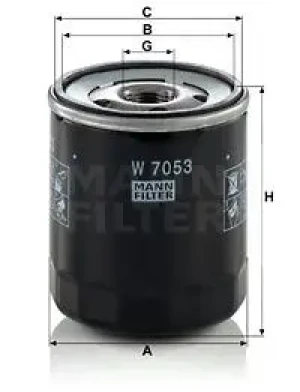 Filtr oleju z zaworem zwrotnym PEUGEOT 306 MANN-FILTER