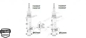 742209SP MONROE Ammortizzatore