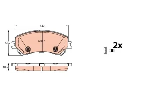 Klocki hamulcowe przód RENAULT MEGANE IV TRW