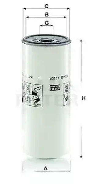 WDK 11 102/24 MANN-FILTER Filtr paliwa