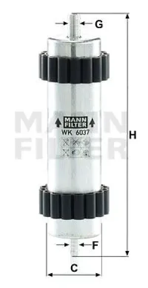 3.0 TDI Filtr paliwa AUDI A6 C7 MANN-FILTER