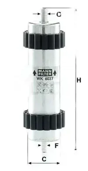 2.0 TDI, 3.0 TDI Filtr paliwa AUDI A6 C7 MANN-FILTER