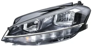 Reflektor lampa lewa z silniczkiem do regulacji VW GOLF VII HELLA
