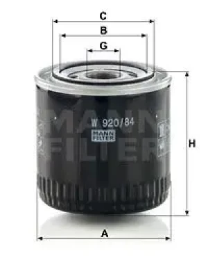 Filtr oleju VALTRA A SERIES MANN-FILTER