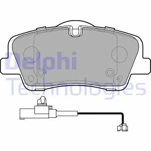LP3292 DELPHI Klocki hamulcowe tył z czujnikiem