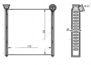 audi a3 8v nagrzewnica 54342 NRF