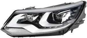 1ZT 010 748-091 HELLA Reflektor lampa lewa bi-ksenon led z silniczkiem do regulacji z żarówką