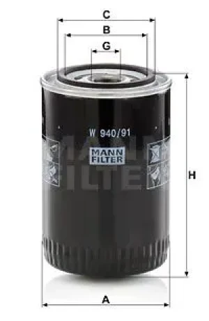 Filtr oleju LANDINI Series 60 MANN-FILTER