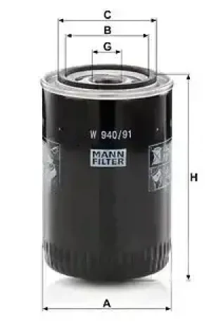 Filtr oleju FENDT Vario MANN-FILTER