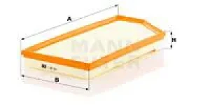 200 d, 220 d, 400 d, 300 de, 300 d MERCEDES-BENZ GLC X253 Filtr powietrza MANN-FILTER