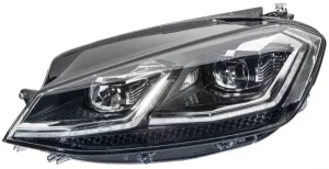 Reflektor lampa lewa led z silniczkiem do regulacji VW GOLF VII HELLA