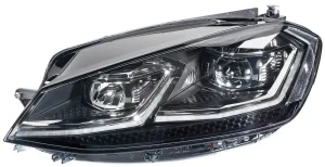 Reflektor lampa lewa led z silniczkiem do regulacji VW GOLF VII HELLA