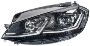 Reflektor lampa lewa led z silniczkiem do regulacji VW GOLF VII HELLA
