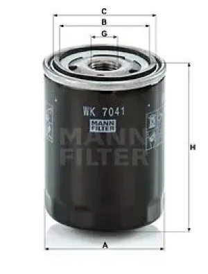 WK 7041 MANN-FILTER Filtr paliwa