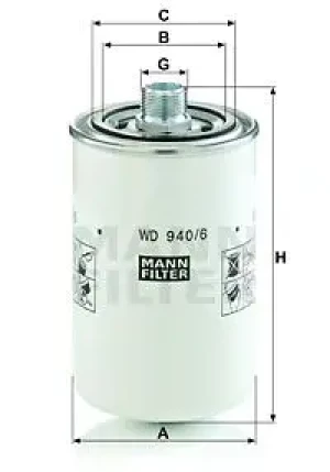 WD 940/6 MANN-FILTER Filtr oleju