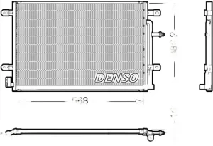 1.8 T, 2.0 TDI, 3.2 FSI, 2.0 TFSI, 2.7 TDI, 1.9 TDI, 3.0 TDI, 2.5 TDI, 1.6, 2.0, 3.0 Skraplacz chłodnica klimatyzacji AUDI A4 B7 DENSO