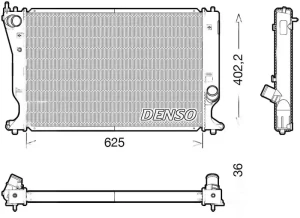 2.2 D-4D TOYOTA COROLLA Verso Chłodnica wody DENSO