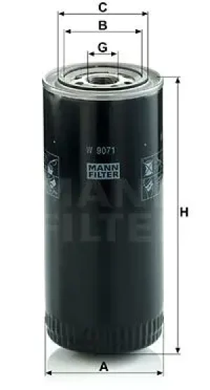 W 9071 MANN-FILTER Filtr oleju