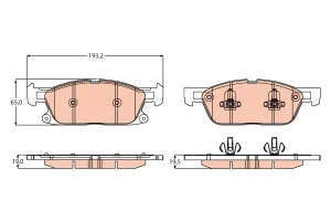 Klocki hamulcowe przód FORD FOCUS IV TRW