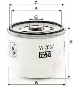 Filtr oleju z zaworem zwrotnym FORD None MANN-FILTER