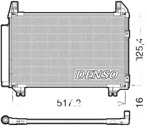 DCN50101 DENSO Skraplacz chłodnica klimatyzacji z osuszaczem