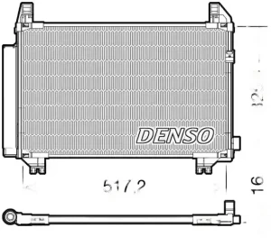 1.4 D-4D Skraplacz chłodnica klimatyzacji z osuszaczem TOYOTA YARIS III DENSO