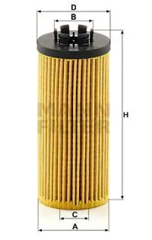 Filtr oleju hu 6012 z kit MINI CLUBMAN II MANN-FILTER