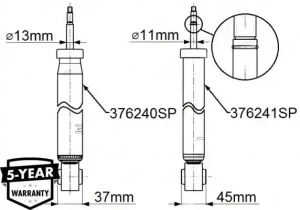 376241SP MONROE Amortisseur