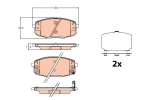 GDB2192 TRW Klocki hamulcowe