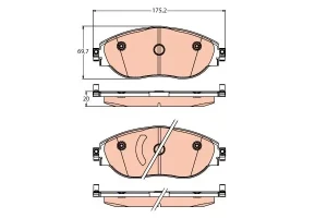 Klocki hamulcowe przód VW GOLF VIII TRW