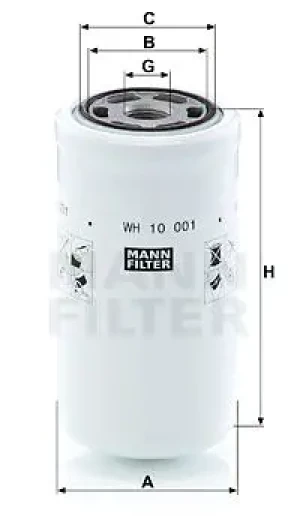 WH 10 001 MANN-FILTER Filtr hydrauliczny skrzyni biegów
