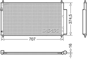 DCN40025 DENSO Skraplacz chłodnica klimatyzacji