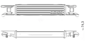 1.3 D FIAT PUNTO Chłodnica powietrza intercooler DENSO