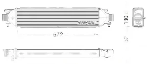 DIT01008 DENSO Chłodnica powietrza intercooler