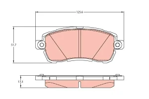 Klocki hamulcowe przód FORD KA+ III TRW