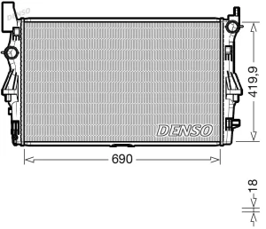 DRM17114 DENSO Chłodnica wody