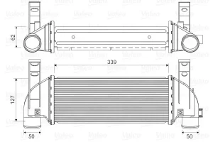 1.8 16V, 1.8 Di, 1.8 TDCi FORD TRANSIT I Chłodnica powietrza intercooler VALEO