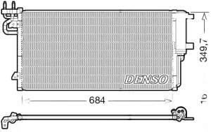 1.5, 2.0 TDCi Skraplacz chłodnica klimatyzacji FORD GRAND C-MAX II DENSO