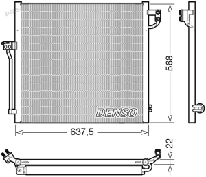 DCN17058 DENSO Skraplacz chłodnica klimatyzacji
