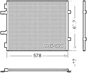 DCN20042 DENSO Skraplacz chłodnica klimatyzacji