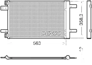 1.5 D, 1.2, Combo-e, 1.6 D Skraplacz chłodnica klimatyzacji z osuszaczem OPEL COMBO DENSO
