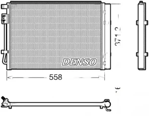 DCN41015 DENSO Skraplacz chłodnica klimatyzacji