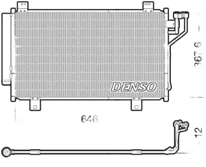 DCN44012 DENSO Skraplacz chłodnica klimatyzacji
