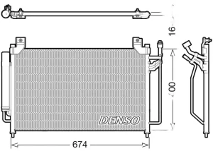 DCN44013 DENSO Skraplacz chłodnica klimatyzacji