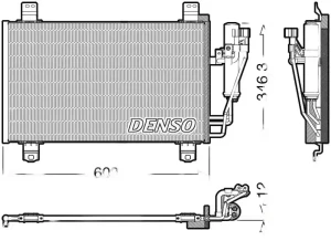 DCN44017 DENSO Skraplacz chłodnica klimatyzacji