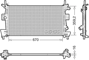 DRM10114 DENSO Chłodnica wody