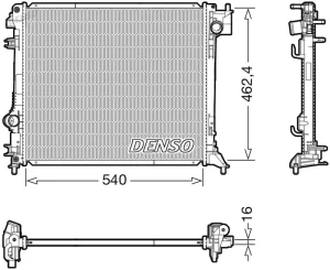 1.5 dCi NISSAN QASHQAI II Chłodnica wody DENSO